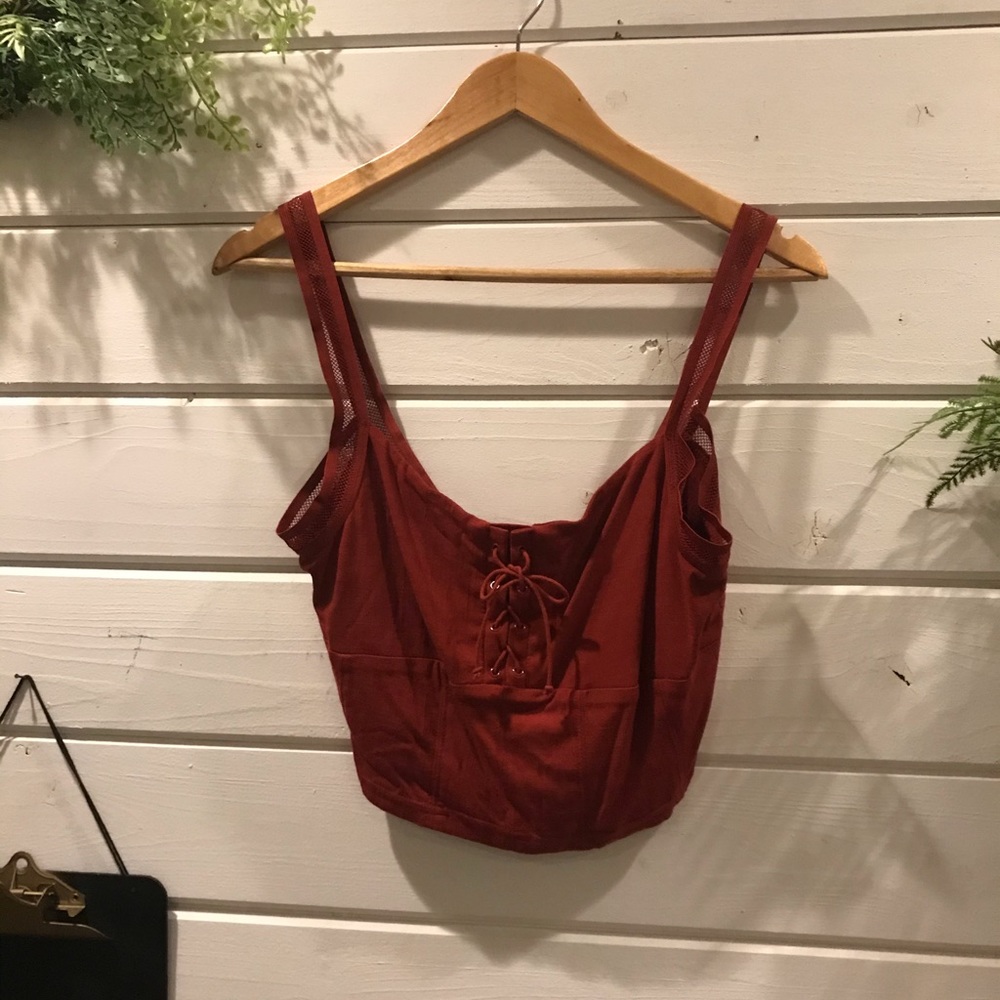FREE PEOPLE Womens corset crop top
